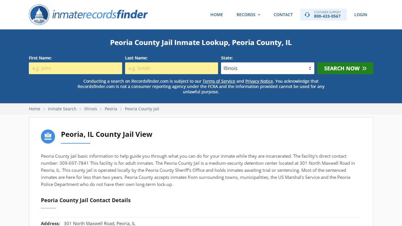 Peoria County Jail Roster & Inmate Search, Peoria County ...